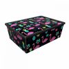 Tároló doboz Q 25L 37x52,5x17,5cm FLAMINGÓ XL Tároló doboz Q 25L 37x52,5x17,5cm FLAMINGÓ XL