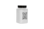   Fűszertartó üvegből 2,0L Szögletes Love-Fehér 147016-803