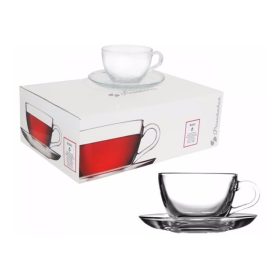   Teás készlet Basic csésze aljjal 6db 190ml 96693 / 1100749