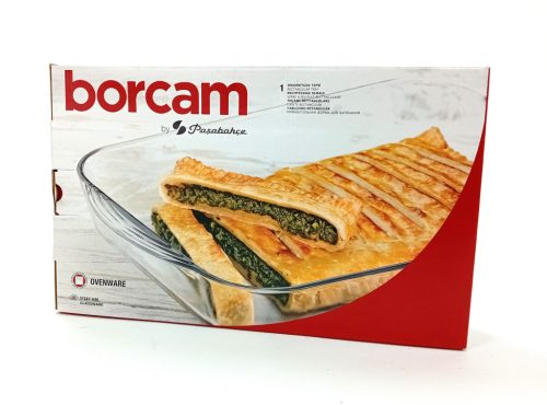Jénai hőálló sütőtál szögletes 3,8L Borcam 59124/1043141