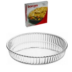   Jénai sütőtál kerek bordázott szélű 26cm Borcam 59044/1017153