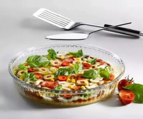 Jénai sütőtál kerek bordázott szélű 26cm Borcam 59044/1017153