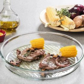  Jénai sütőtál kerek grill bordázott aljú Borcam 2,8L 59544/1073139