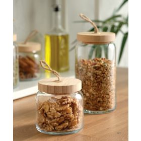 Tároló üveg bambusz tetővel Woody 860ml 43583/1113282