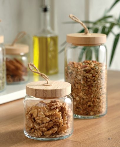 Tároló üveg bambusz tetővel Woody 860ml 43583/1113282