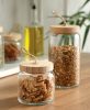Tároló üveg fa tetővel Woody 860ml 43583 / 1113282