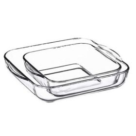   Jénai hőálló szögletes sütőtál 2 részes 2+3,2L Borcam 159028/1017168