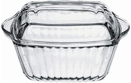 Jénai hőálló sütőtál tetővel szögletes 1,87L Borcam 59029/1017148