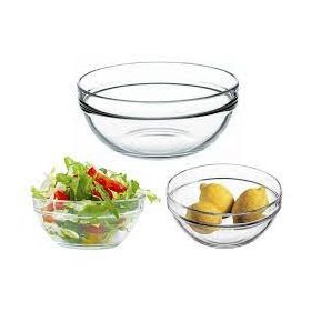 Salátás levesestál üveg 2,5L 23cm 53583 / 1004067 AKCIÓ