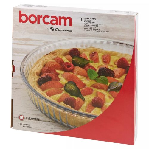 Jénai sütőtál kerek bordázott szélű 32cm Borcam 59014/1017143