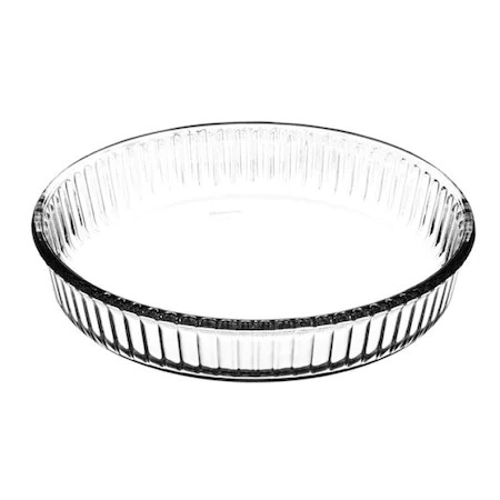 Jénai sütőtál kerek bordázott szélű 32cm Borcam 59014/1017143