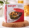 Jénai hőálló tál kerek műanyag tetővel 0,84L Borcam 59133/1109108
