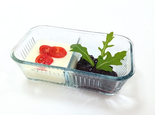 Kínáló tál osztott üveg 480ml 53718/1205632