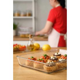   Jénai hőálló sütőtál szögletes 2,85L Borcam 590984/1204263