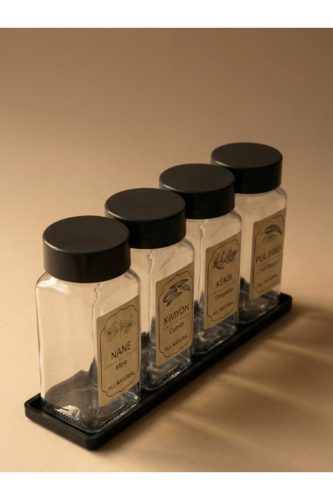 Fűszertartó szett 4db tartóval 140ml S-724