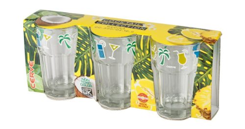 Pohár vizes Medina Tropical 3db 380ml M78740
