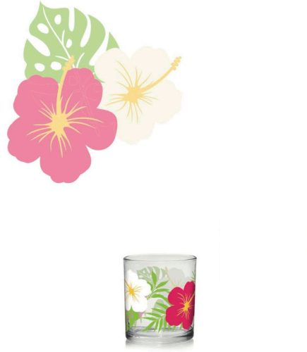 Pohár vizes Linda Hibiszkusz 3db 220ml M106910