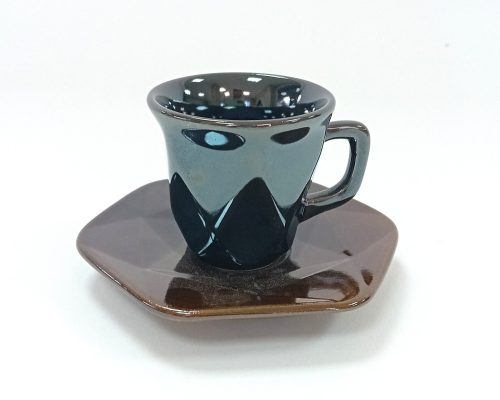 Kávéskészlet kerámia Kristal metál zöld 2572 AKCIÓ