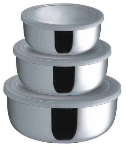 Tál készlet rozsdamentes 3 részes 14/16/18 cm Happy Cooking RS-1363 AKCIÓ