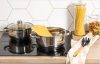 Lábas Inox üveg fedővel 3,4L Happy Cooking RS-1133