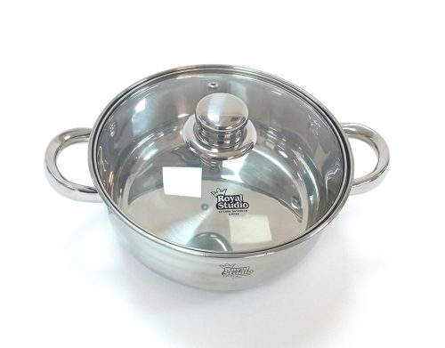 Lábas Inox üveg fedővel 3,4L Happy Cooking RS-1133