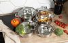 Lábas Inox üveg fedővel 4,5L Happy Cooking RS-1134