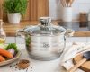Lábas Inox 2,2L üveg fedővel Happy Cooking RS-1137