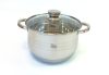 Lábas Inox 4,0L üveg fedővel Happy Cooking RS-1140