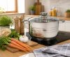 Lábas Inox 6,7L üveg fedővel Happy Cooking RS-1141
