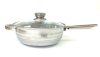 Serpenyő Inox 3,4L üveg fedővel Happy Cooking RS-1142