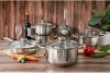Edénykészlet 12 részes üveg fedővel Happy Cooking RS-1277