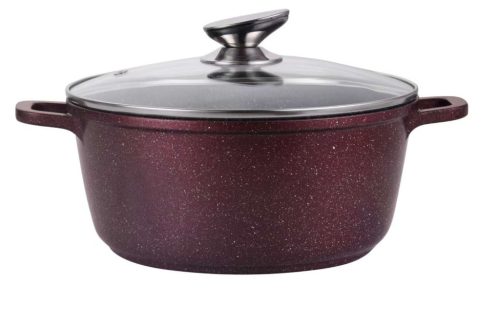 Lábas márvány bevonat 2,2L üveg fedővel Happy Cooking RS-1197