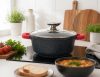 Lábas márvány bevonat 4,1L üveg fedővel Happy Cooking RS-1198