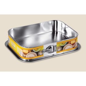   Tortaforma téglalap alakú csatos 34x24cm texturált aljjal 162-18