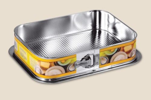 Tortaforma téglalap alakú csatos 34x24cm texturált aljjal 162-18