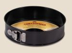   Tortaforma kör alakú csatos 24cm texturált aljjal tapadásmentes fekete 990-23