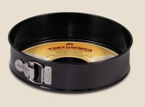 Tortaforma kör alakú csatos 24cm texturált aljjal tapadásmentes fekete 990-23
