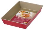   Tepsi 28x23,5x6,0cm texturált aljjal tapadásmentes red&gold 990-25/12
