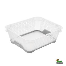   Tárolókosár csúszásgátlós A6 20x16x7cm Jonas szürke 1036913000000