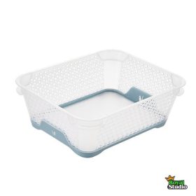   Tárolókosár csúszásgátlós A6 20x16x7cm Jonas kék 1036968000000