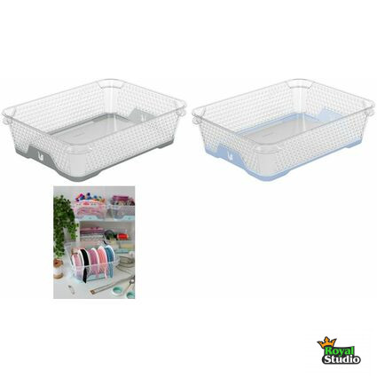 Tárolókosár csúszásgátlós A5 26,5x20x7cm Jonas szürke 1036813000000