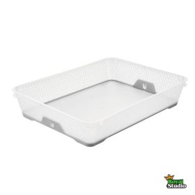   Tárolókosár csúszásgátlós A4 36x26,5x7cm Jonas szürke 1036713000000