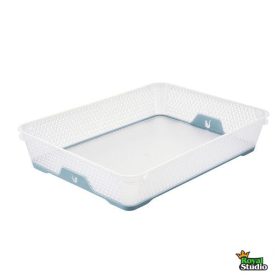   Tárolókosár csúszásgátlós A4 36x26,5x7cm Jonas kék 1036768000000