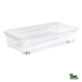   Tárolódoboz tetővel gurulós 33L Konrad átlátszó 1043600100000