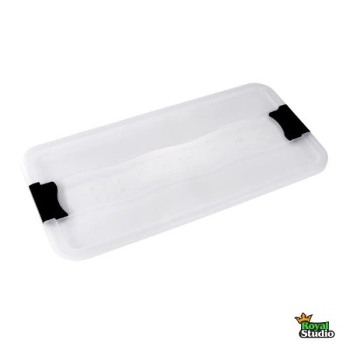 Tárolódoboz tetővel gurulós 33L Konrad átlátszó 1043600100000