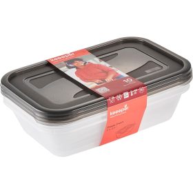   Ételtároló szett 3db 2,4L Fredo szürke/átlátszó 3067982700000