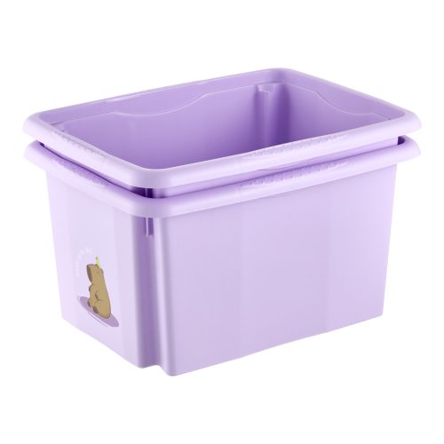 Tárolódoboz tetővel  15L Kapibara lila 1224052533700