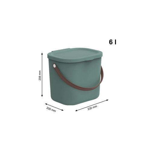Tároló tetővel 6L Albula zöld 1050205092