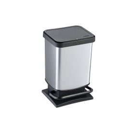   Szemetes pedálos 20L 29,3x26,6x45,7cm Paso ezüst 1754011005