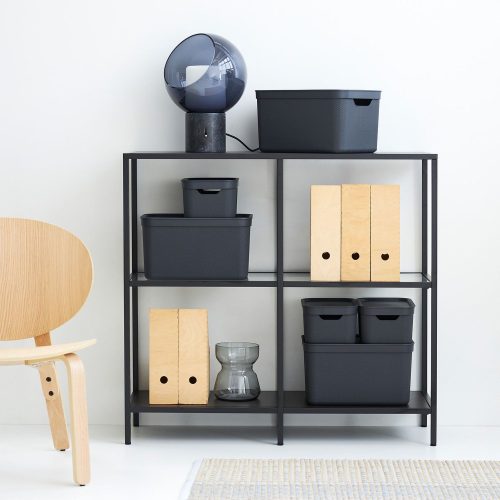 Tároló doboz tetővel 5L Deco grafit 1052208046